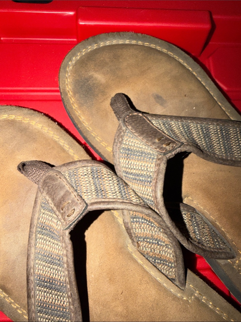 George Brown Men’s Woven-Style Flip Flop Sandals - Picture 5 of 5